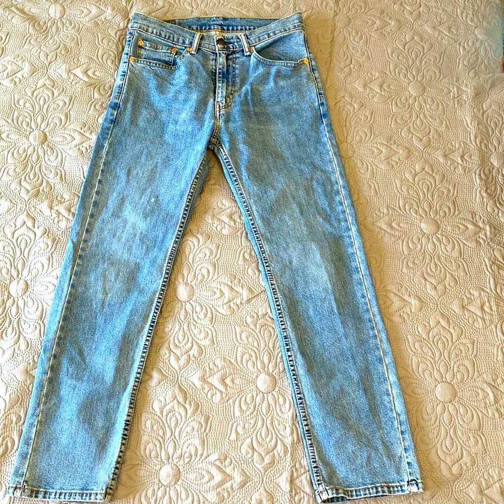 Levi 505 Blue Jeans, straight leg, size 31X30